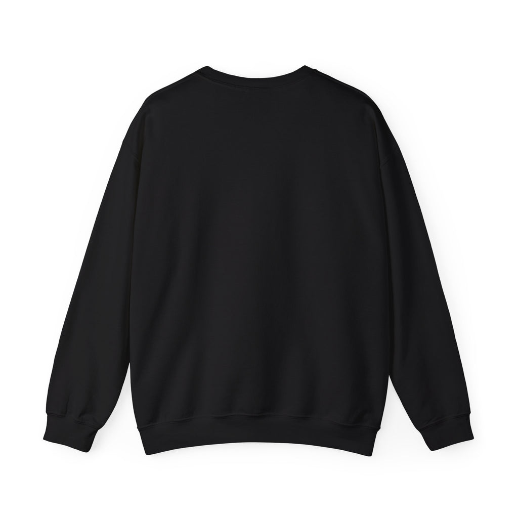 Crewneck Sweatshirt - "Just My Type" Stacked Books & Skull Gothic Design