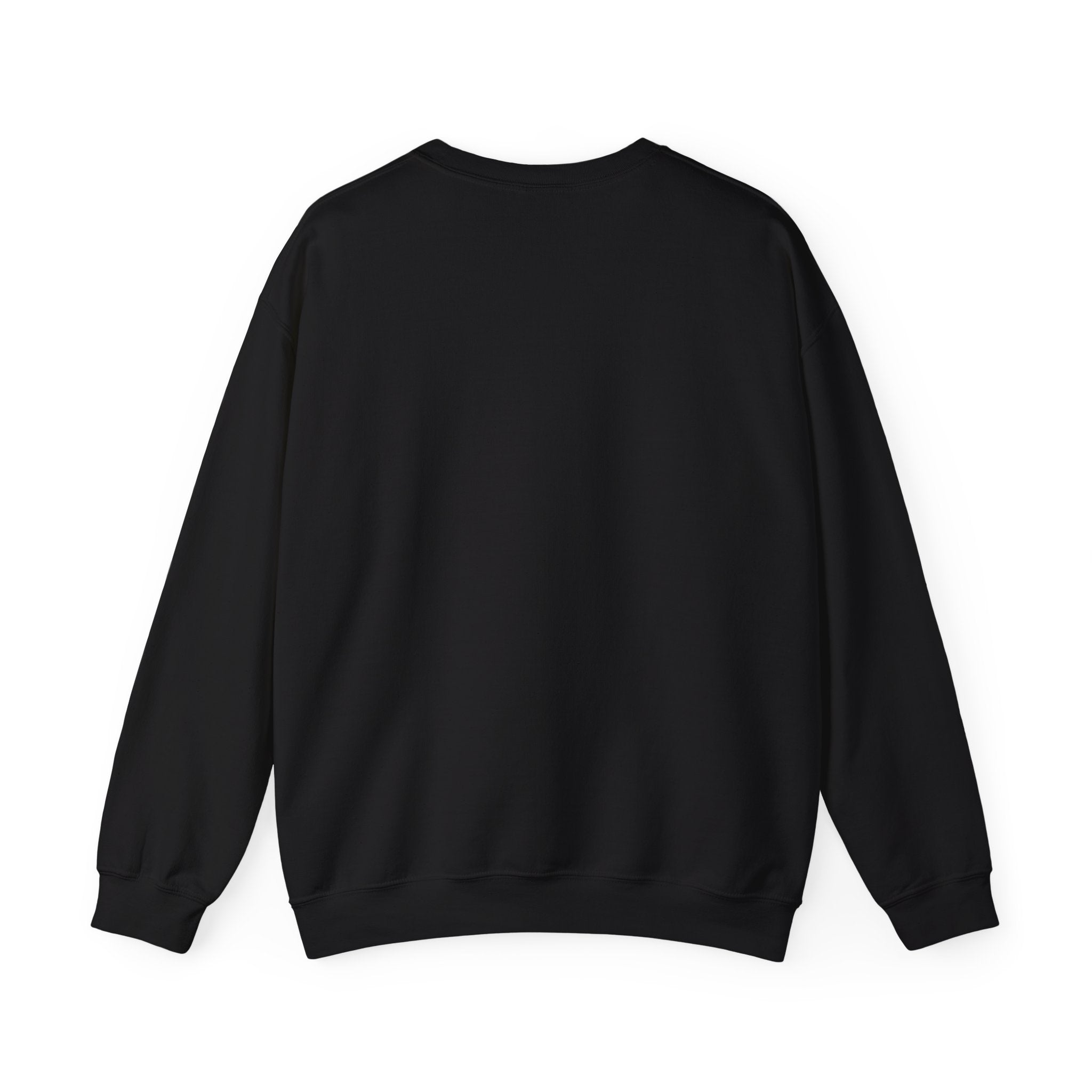 Crewneck Sweatshirt - "Just My Type" Stacked Books & Skull Gothic Design