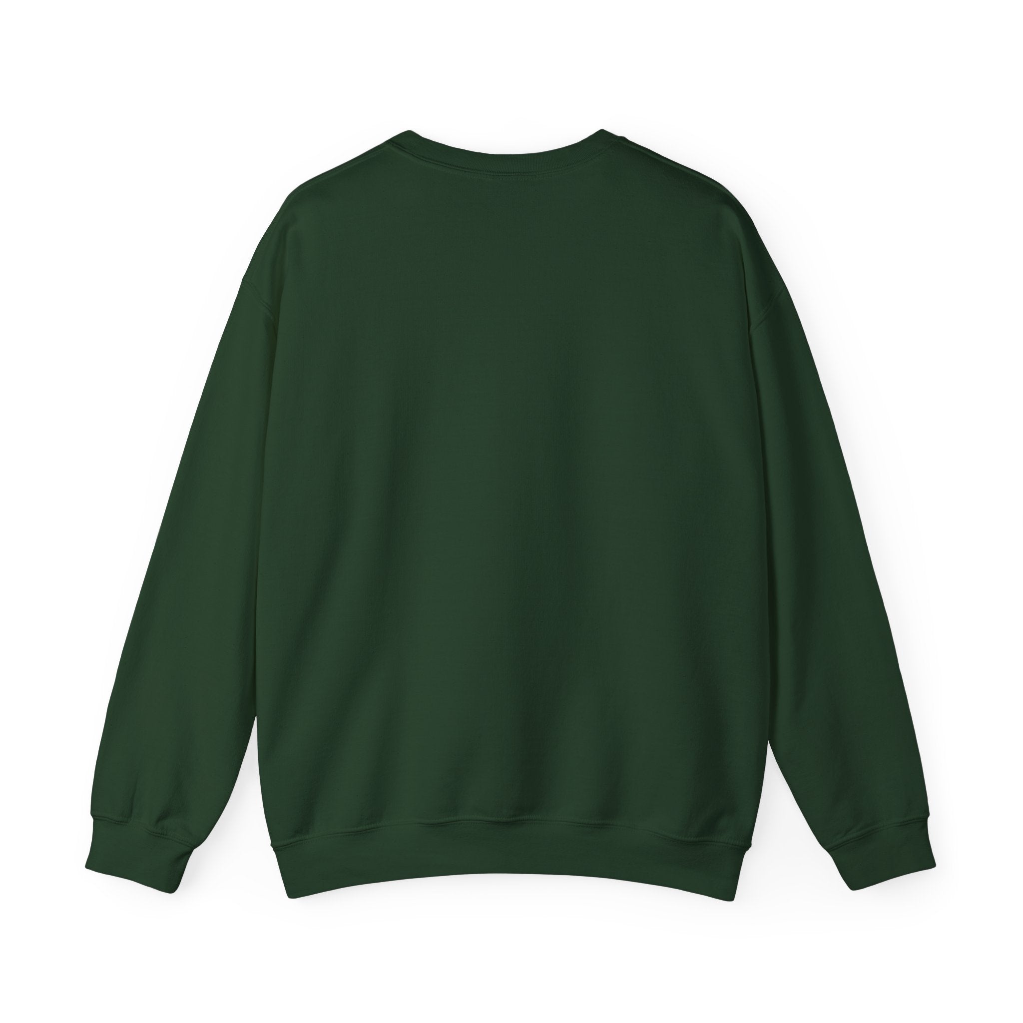 Crewneck Sweatshirt - "Just My Type" Stacked Books & Skull Gothic Design