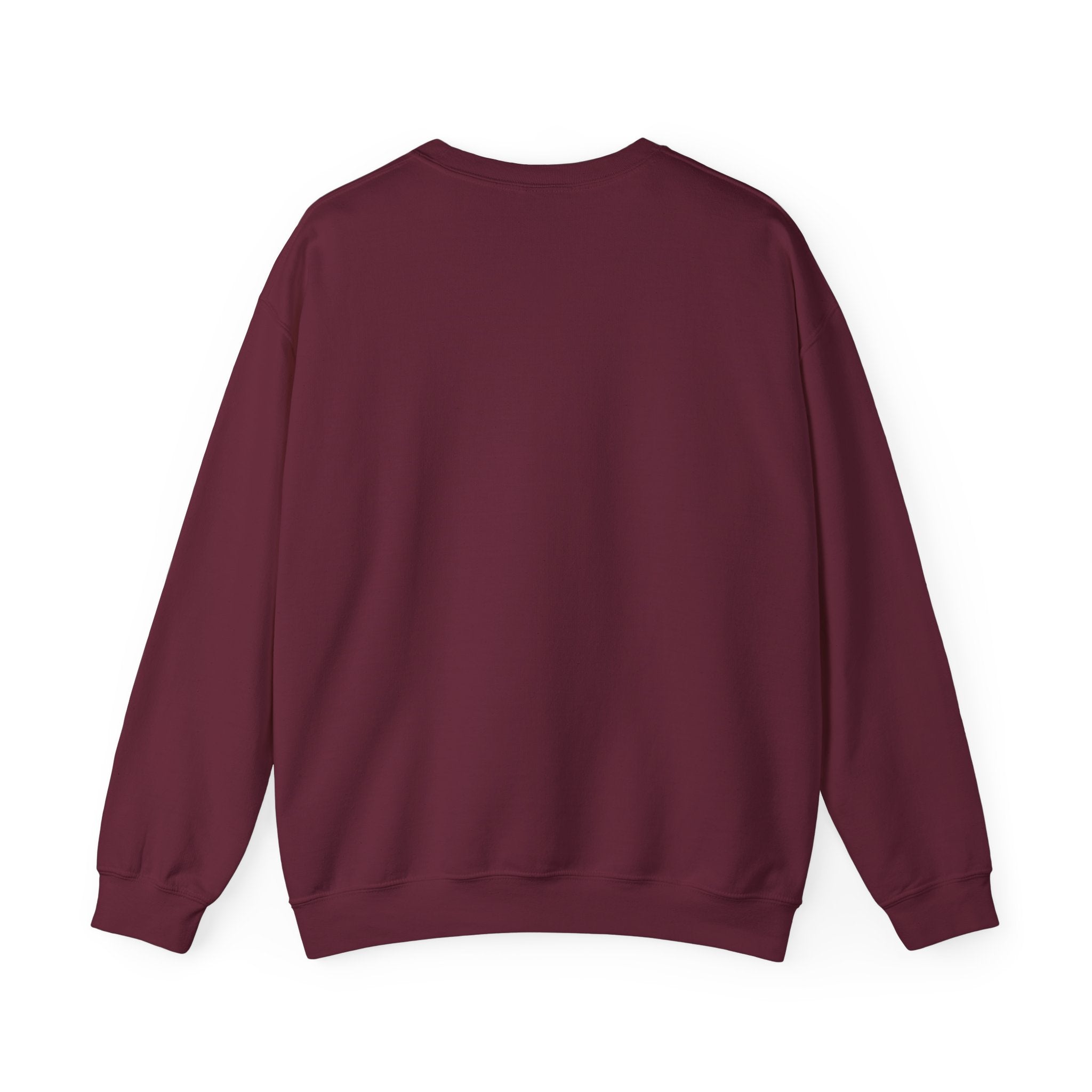 Crewneck Sweatshirt - "Just My Type" Stacked Books & Skull Gothic Design