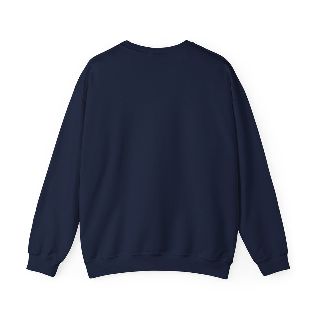 Crewneck Sweatshirt - "Just My Type" Stacked Books & Skull Gothic Design